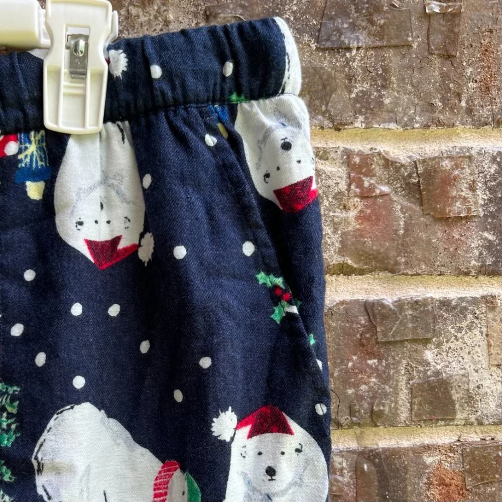 JOYSPUN Womens Christmas Flannel Lounge Pants Polar Bears Print Size 3X NEW